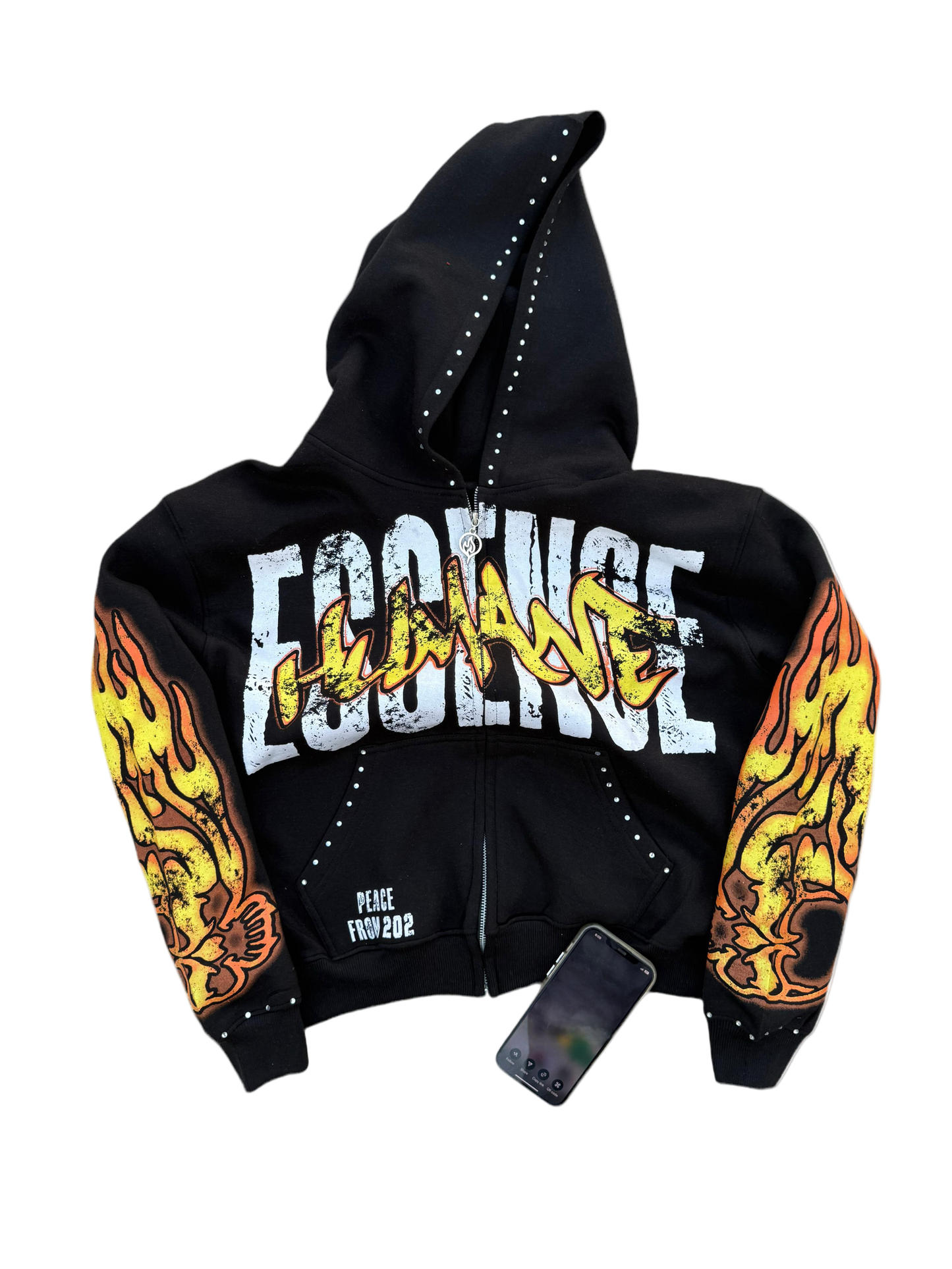 "Urban Flames" Zip Up