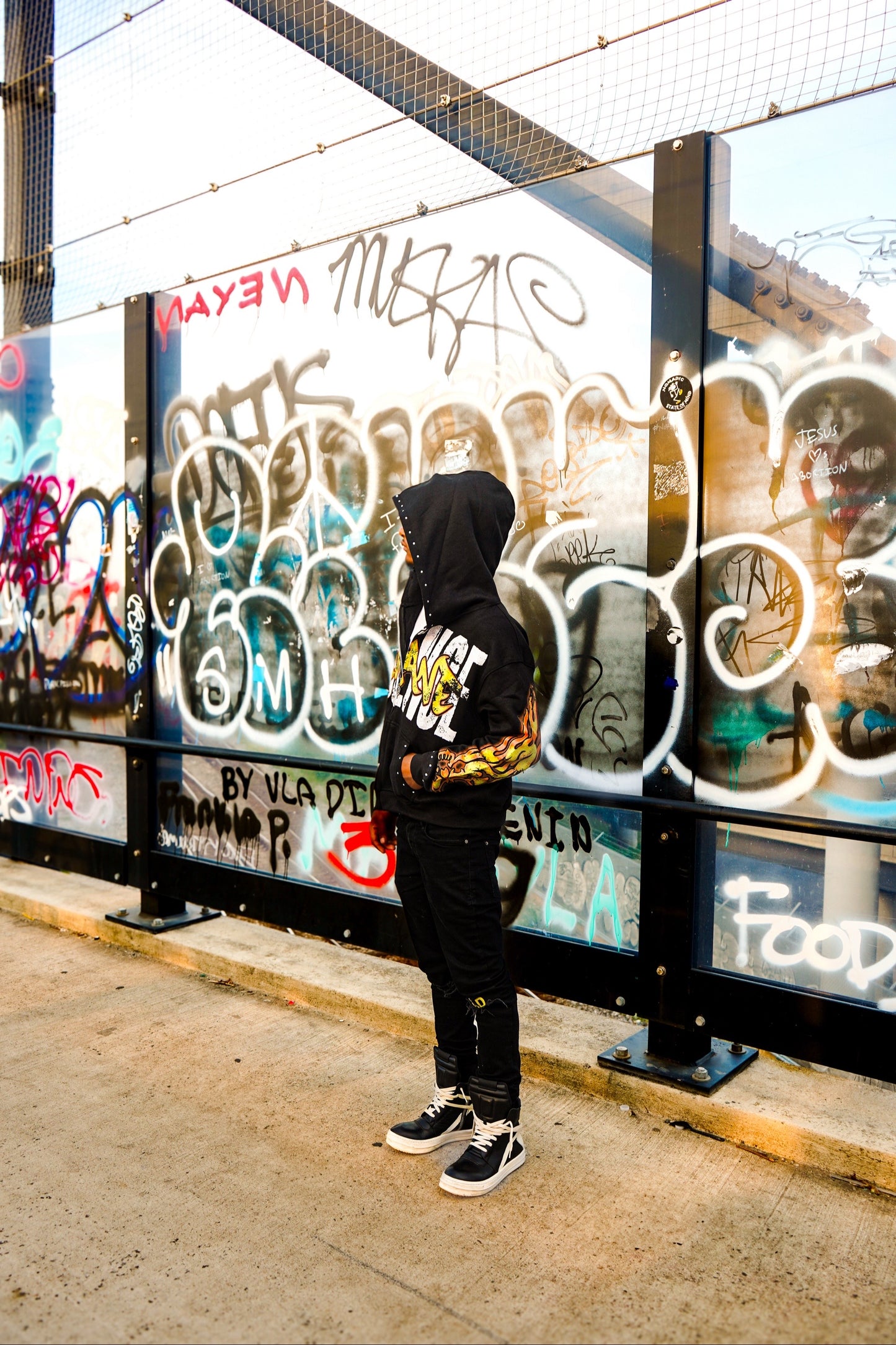 "Urban Flames" Zip Up