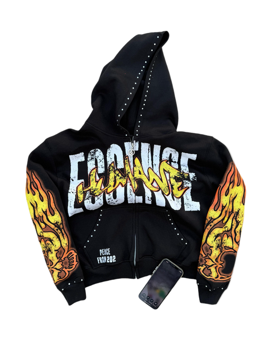 "Urban Flames" Zip Up
